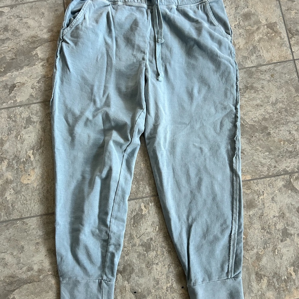 Fabletics Blue Gray Joggers Soft Tapered Track Pants